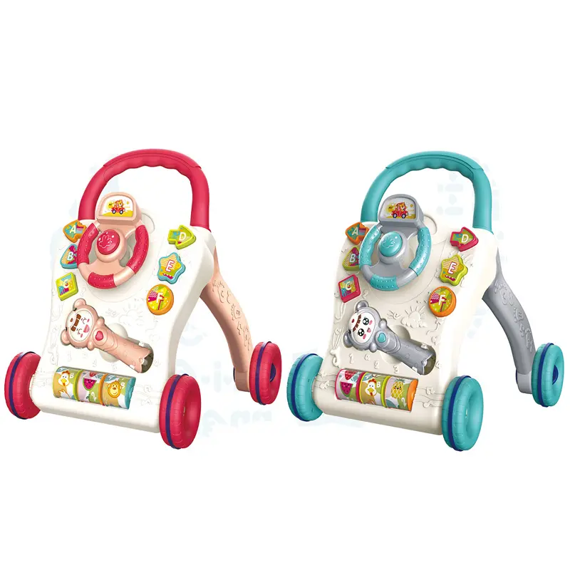 JXB 2021 Learning Toys Baby Walker Music Light Steering Wheel Kid Toy Educational