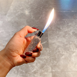 Ea067 Sparkly Bling Dài Chủ Hộp Kim Cương Sang Trọng Bán Buôn Không Thấm Nước Tin Thuốc Lá Trường Hợp Với Nhẹ Hơn - Product Image 4