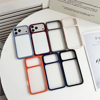 Coque rigide en acrylique haute transparence pour iPhone 18 Pro 17 Pro Max 16 15 14 Plus 13 12, avec protection antichoc en silicone avancé pour l'arrière du téléphone