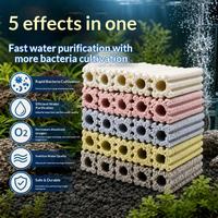 Fournisseur d'usine – Lot de 12 grands médias filtrants modernes en céramique bio-bloc de 3,8 à 6,2 pouces de long pour aquarium