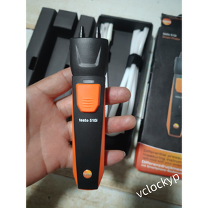 Manomètre de pression différentielle de poche Testo 510i, sonde intelligente sans fil, utilisé - Product Image 2