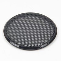 Rejilla para altavoz de 2 pulgadas y 2.5 pulgadas 26 #   Cubierta protectora negra galvanizada sin perforaciones para modificación de audio de automóvil