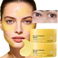 Patchs pour les yeux pour femmes, masque pour les yeux en hydrogel à la niacinamide, 30 paires, patchs pour les yeux à la vitamine B3 pour les cernes, soins de la peau coréens