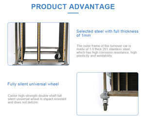 900*600*1300mm nhựa SMT PCB Giá xe đẩy có thể điều chỉnh ESD chống tĩnh điện lưu trữ nhà máy trực tiếp Tạp Chí giá - Product Image 6