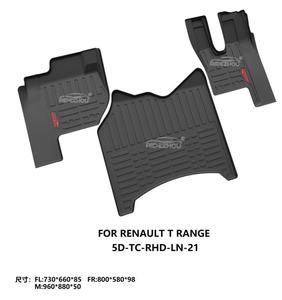 Tapis de sol 5D TPV antidérapant pour camion, accessoires intérieurs de voiture écologiques toutes saisons, personnalisés, en promotion, compatibles avec <span class=keywords><strong>RENAULT</strong></span> T RANGE - Product Image 2