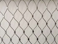 Maille de câble en acier inoxydable à embouts de 1,5 mm et 1,6 mm pour enclos d'animaux de zoo