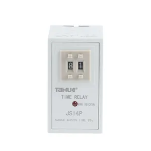 Taihua JS14P AC 50Hz 24V 36V, relay waktu Digital elektronik DPDT kuat, seri kemampuan anti-gangguan