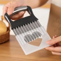 Nieuwe Product Ideeën 2026 Crinkle Cutter Roestvrij Staal Aardappel Wortel Chip Groente Crinkle Gegolfde Snijder Snijder Friet Snijder