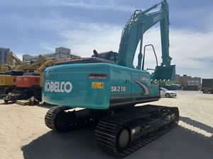 Excavadora de cadenas mediana Kobelco SK210, equipo hidráulico para movimiento de tierras en construcción, componentes principales: motor, bomba, caja de cambios - Product Image 5