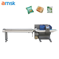 Machine de conditionnement automatique à grande vitesse d'oreiller faisant la machine pour la machine de paquet d'écoulement de sandwich à biscuit