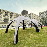 Tente gonflable portable personnalisée de 8x8 m tente Air Doom tentes dôme araignée pour activités en plein air et salons de l'auto pour événements