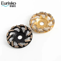 Meule diamantée pour meuleuse 5 pouces |   Disque de meuleuse d'angle de 125 mm pour le ponçage des sols en béton, le nivellement des surfaces en granit et le polissage de la pierre