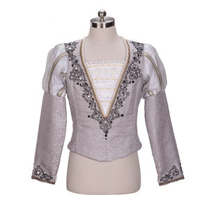 Túnica de <span class=keywords><strong>Bailarina</strong></span> con Mangas Largas Abullonadas, Hecha a Medida, Variación Masculina del <span class=keywords><strong>Cascanueces</strong></span>, Disfraces de Ballet para Hombre - Product Image 4