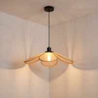 Vente en gros de lampes suspendues en forme de fleur Wabi Sabi, style nordique Japandi, pour la décoration intérieure de la maison, de la villa et du restaurant