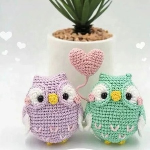 Gufo all'uncinetto Amigurumi all'ingrosso personalizzato gufo di cotone farcito con Design personalizzato - Product Image 5