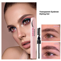 Gel à sourcils transparent vegan de haute qualité, longue tenue, résistant à l'eau, avec conception personnalisable, pour marque privée