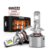 Ampoule de phare LED REDSEA R26 240w 100w haute puissance H7 H4 H11 9005 9006 Phares de voiture LED Luces Led Para Autos Phares LED