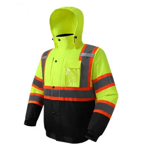 Abbigliamento da lavoro giacca da lavoro pesante su misura di alta qualità di sicurezza riflettente impermeabile Soft Shell con logo