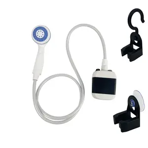 Produits de plein air Pommeau de douche portable pour la randonnée Camping Lavage de voiture Pompe de douche rechargeable USB