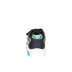 Baskets Sonic pour enfants, bleu et noir, fermeture Velcro, chaussures épaisses - Product Image 4