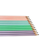 Ensemble de papeterie pour étudiants Mocaron, utilisation hôtelière, emballage personnalisé, crayons à dessin non toxiques en plastique rond HB, mine noire, fabriqué dans le Jiangxi