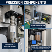 Prensa Plegadora CNC Servoeléctrica de 18T y 400mm, Máquina de Plegado de Chapa Metálica Compacta de Alta Precisión para Piezas Pequeñas