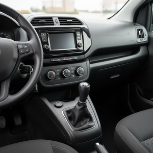 Black Fiorino-Nemo Bipper Car Gear <b>Shift</b> Boot with <b>Knob</b> for Vehicles - Product Image 3