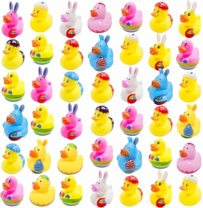 Patitos de Goma de Seguridad Ecológicos al por Mayor de 2 Pulgadas con Color y Logotipo Personalizados, Juguetes Flotantes para Baño con Sonido - Product Image 1