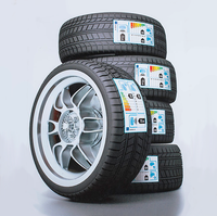 Etiquetas de Neumáticos Personalizadas de Alta Calidad, Resistentes al Calor, de PET con Código de Barras, Adhesivas de Vinilo para Automóviles