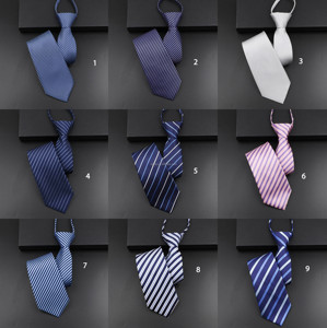 <span class=keywords><strong>Cravate</strong></span> zippée pour homme de 8 cm, <span class=keywords><strong>camouflage</strong></span> rayé à carreaux, polyester de haute qualité, <span class=keywords><strong>cravate</strong></span> tendance et décontractée pour le travail, les fêtes, les accessoires quotidiens - Product Image 4