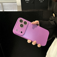 iPhone 17 Pro Max 17 Air 16 15 14 13 12 için Büyük Pencere Camı Renkli Telefon Kılıfları Kamera Lens Koruyucu Kapak