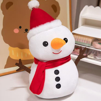 Peluche de renne à cornes, mignonne, Kawaii, douce, blanche, avec museau et flocon de neige brodés, jouet en peluche rembourré, vente en gros