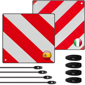 Panneau de signalisation réfléchissant pour véhicule lourd en aluminium, panneau d'avertissement de véhicule à mouvement lourd pour l'Espagne, l'Italie, l'Allemagne - Product Image 1