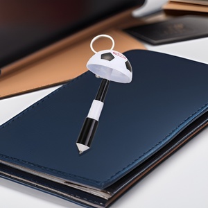 ปากกาลูกลื่นแบบพับเก็บได้รูปทรงฟุตบอล ขนาด 1.0 มม. หมึกสีน้ำเงิน/ดำ 8 ซม. ดีไซน์วินเทจคลาสสิก - Product Image 1