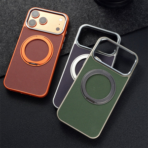 เคสโทรศัพท์แม่เหล็กแบบวงแหวนโลหะ 360 องศา ดีไซน์ทันสมัย สำหรับ iPhone 17 12 13 14 15 16 Pro Max 17 Air ป้องกันการตกกระแทก - Product Image 3