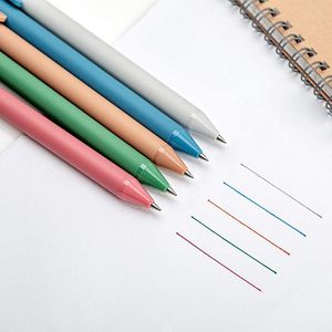 Stylos à encre gel rétractables Kaco Pure, recharges d'encre de couleur Morandi, pointe extra fine 0,5 mm, lot de 5, stylos au toucher doux - Product Image 4
