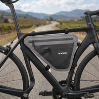 Pochette de rangement triangulaire pour cadre de vélo, avec logo personnalisé, coque rigide, imperméable et réfléchissante, pour VTT et vélos de route