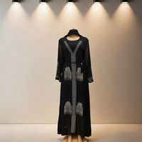 Robe d'été élégante et noble pour femme, grande taille, à manches courtes, imprimée à rayures, style africain, vêtement musulman de haute qualité