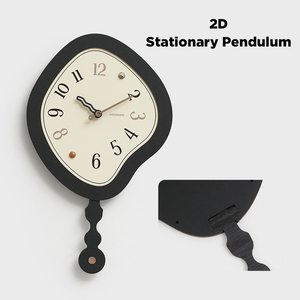 WOZOOM Grande horloge à <span class=keywords><strong>pendule</strong></span> Grande horloge murale Art mural Décoration <span class=keywords><strong>en</strong></span> <span class=keywords><strong>bois</strong></span> Décoration intérieure Décoration de salon Horloge design moderne - Product Image 6