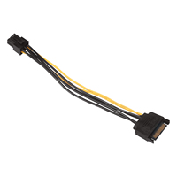 Adaptador de cable divisor en Y de alimentación SATA macho a hembra para disco duro HDD