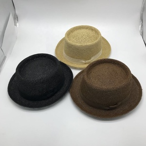 Mũ Fedora Bằng Giấy Dệt Thời Trang Giá Nhà Máy 2021 Mũ Phớt Có Quai Đen - Product Image 1