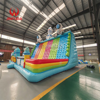 Château gonflable d'escalade intérieur en PVC pour enfants, avec lit de saut flexible pour les membres des enfants, idéal pour les jeux et divertissements en extérieur