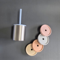 Ensemble de vaisselle antidérapante en céramique pour enfants, directement de l'usine : assiette, bol en silicone, assiette compartimentée, tasse et cuillère pour l'alimentation de bébé