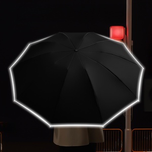 <span class=keywords><strong>Paraguas</strong></span> de Lujo Completamente Automático <span class=keywords><strong>con</strong></span> Apertura Invertida, Borde Reflectante, Tela Pongee, Logotipo Personalizable, Regalos Empresariales - Product Image 5