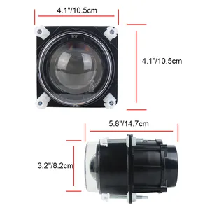 Evrensel otobüs motosiklet için 90mm Led düşük huzmeli far