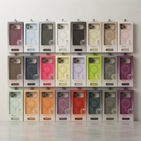 Nouvelle coque de téléphone de luxe magnétique en silicone véritable antichoc avec protection d'objectif et emballage pour iPhone 18 Pro Max