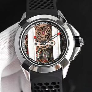 Orologio di Lusso Jacob and <span class=keywords><strong>Cos</strong></span> di Alta Qualità, Automatico, in Acciaio Inossidabile, con Cinturino in Pelle, Meccanico, Impermeabile, con Vetro Motore, per Uomo - Product Image 5