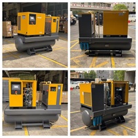 Compresseur d'air combiné triphasé Airking 11 kW 15 CV, compresseur d'air à vis intégré 4 en 1 avec sécheur et réservoir d'air