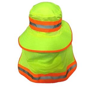 قبعات ناعمة ومريحة للعمل بحافة عريضة رقبة Upf50 + قبعات صيد عالية الوضوح وقبعات دلو آمنة عاكسة - Product Image 2