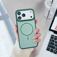 Funda Magnética de Lujo de Doble Color con Acabado Esmerilado para iPhone 17 Air 16 15 14 13 12 11 Pro Max Plus, Carcasa Protectora Antigolpes